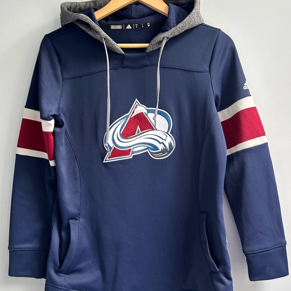 ADIDAS Colorado 🥅🏒avalanche NHL mens small hoody